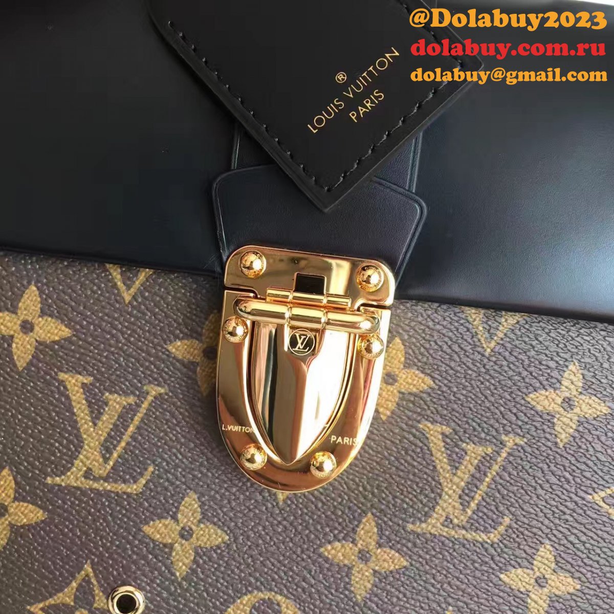 UK Louis Vuitton Damier Ebene One Handle Flap Bag MM M43125 Monogram