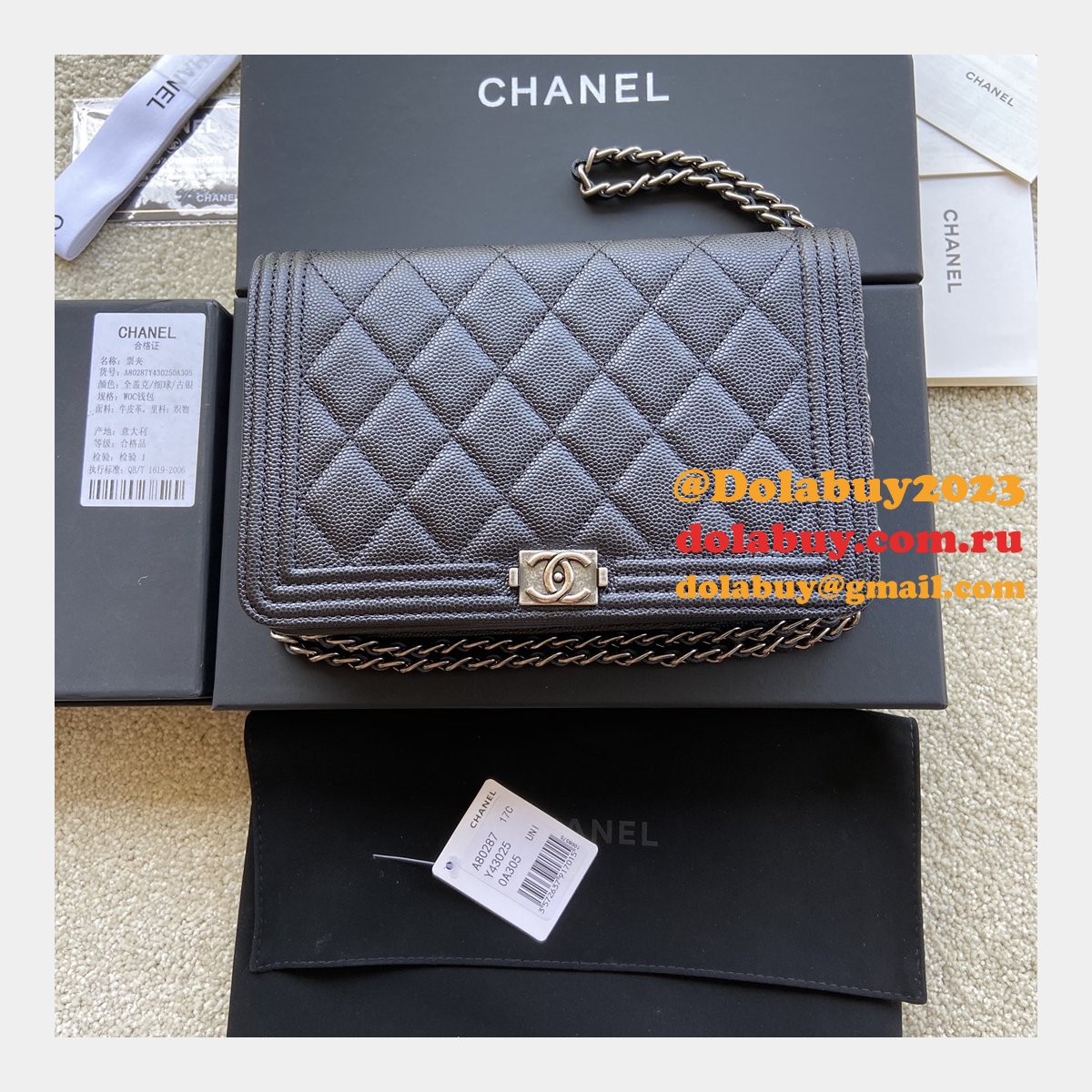 Wholesale CC the boy clamshell bag A80287