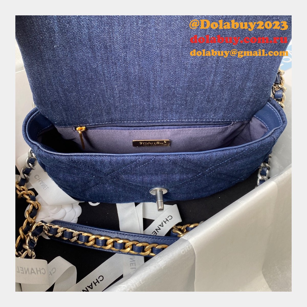 Wholesale Flap Best Replica 19 Flap AS1160 Bag Discount Cheap Online 26CM