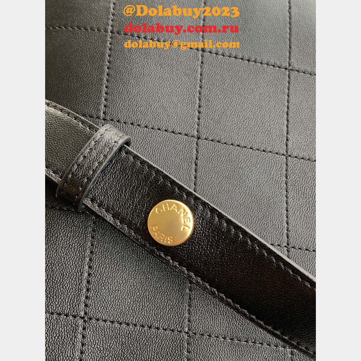 Replica AS5406 Spring-Summer 2025 Large Bucket Black Bag