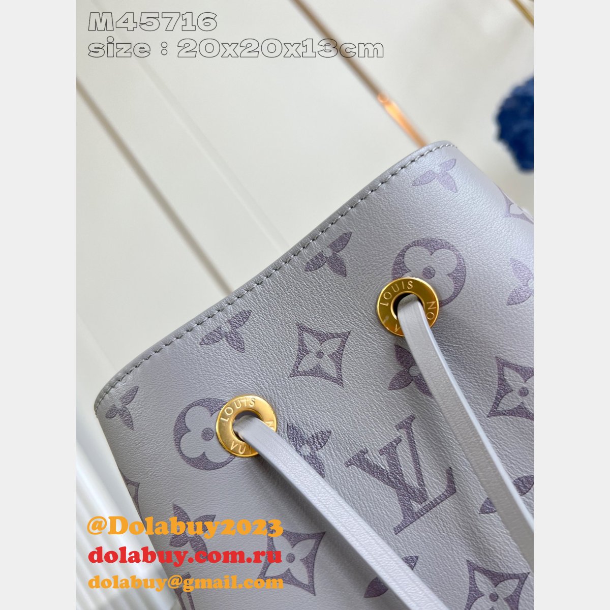 Louis Vuitton 1:1 Mirror NeoNoe M45716 Grey Replica Bag