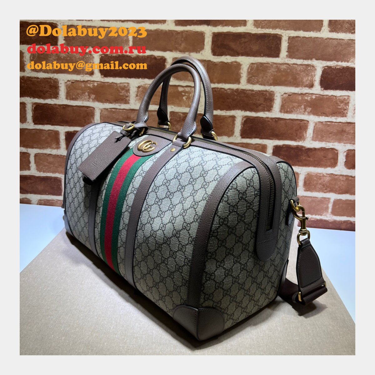 G*u*i our replica ophidia 681295 gg supreme duffle tote bag