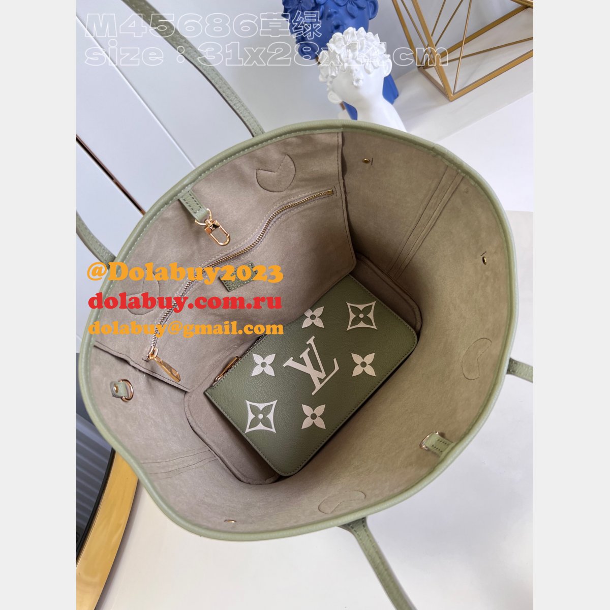 M46649 Neverfull Monogram Empreinte Louis Vuitton High Quality Bag