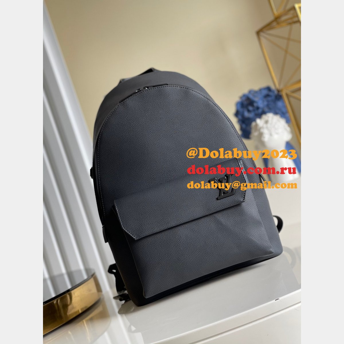 Replcia China Louis Vuitton Backpack H26 M57079 Black Bags