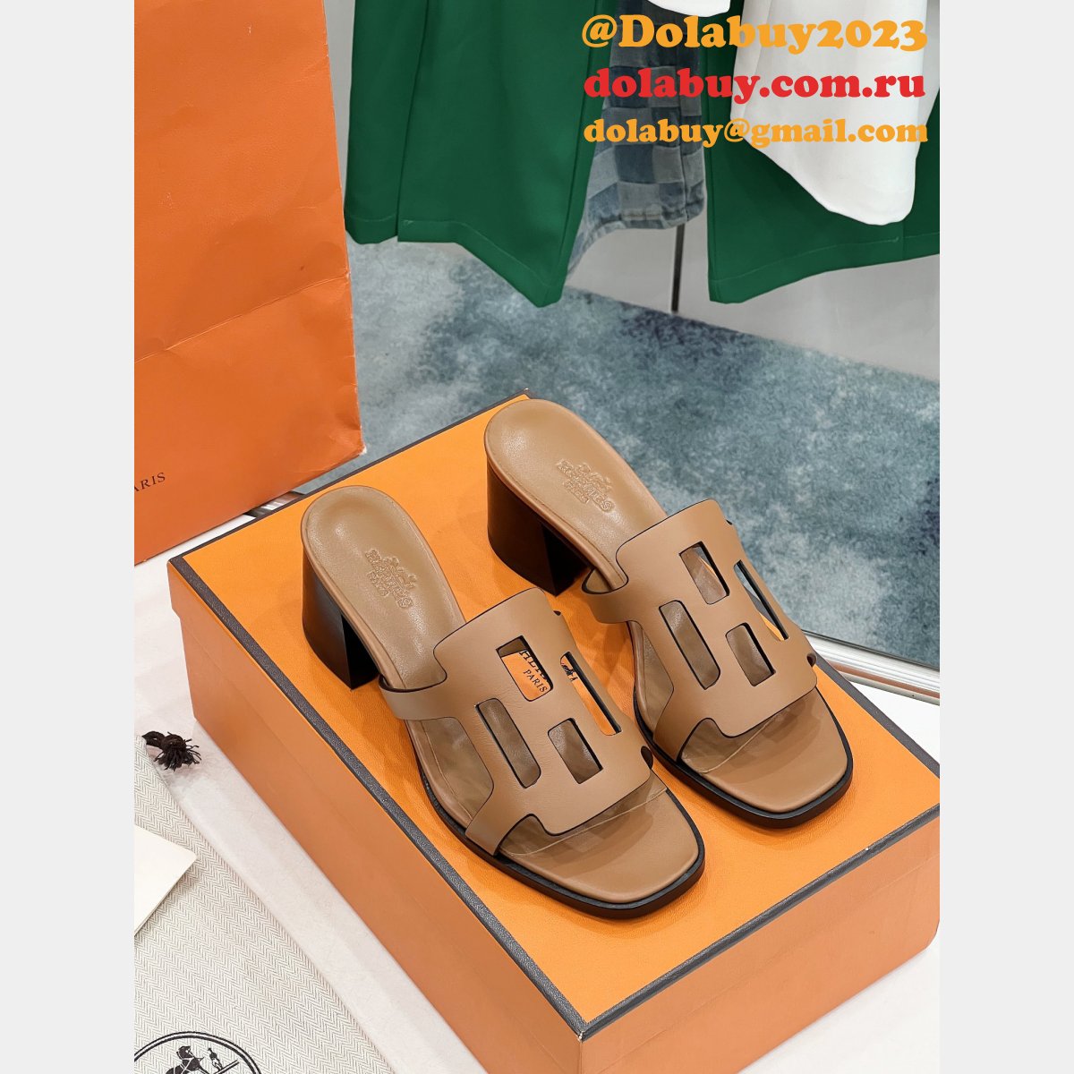 Wholesale hermes Izzy 60 sandal hot selling