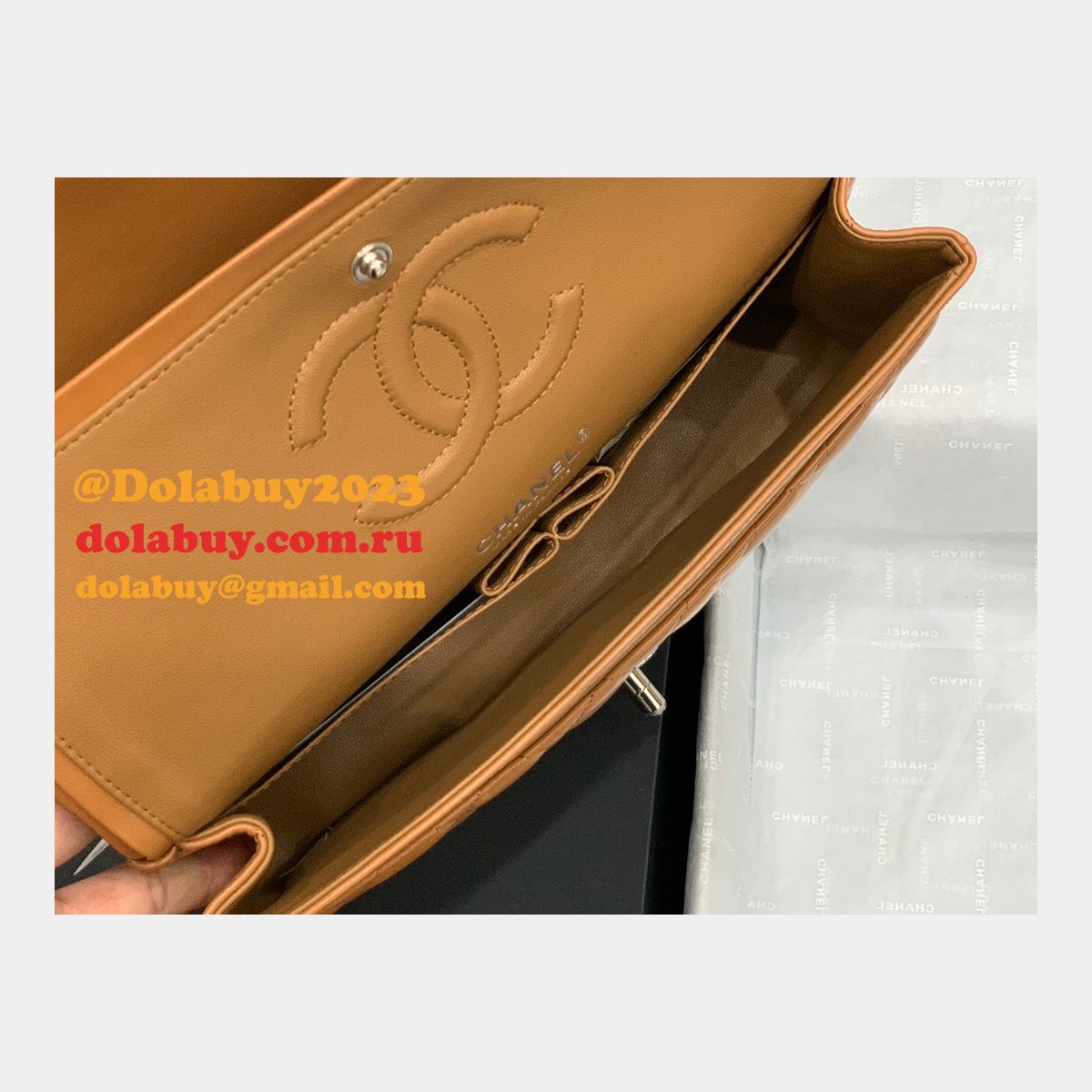 Wholesale Best Replica Lambskin CF1112 25CM Handbags Online China Sale