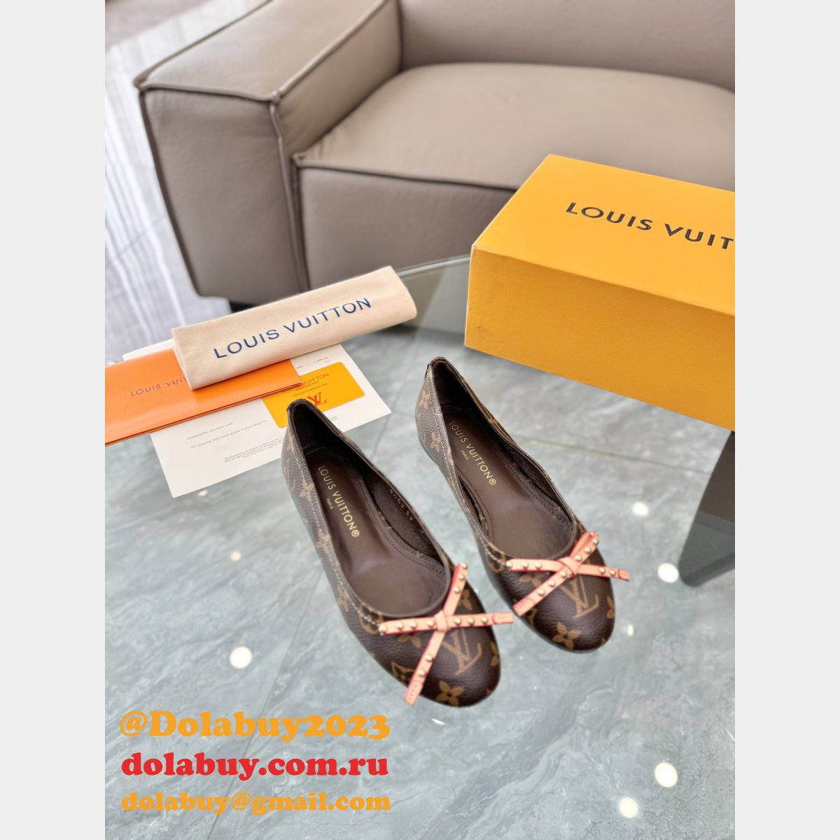 Top Quality LOUIS VUITTON Shake Flat Ballerina