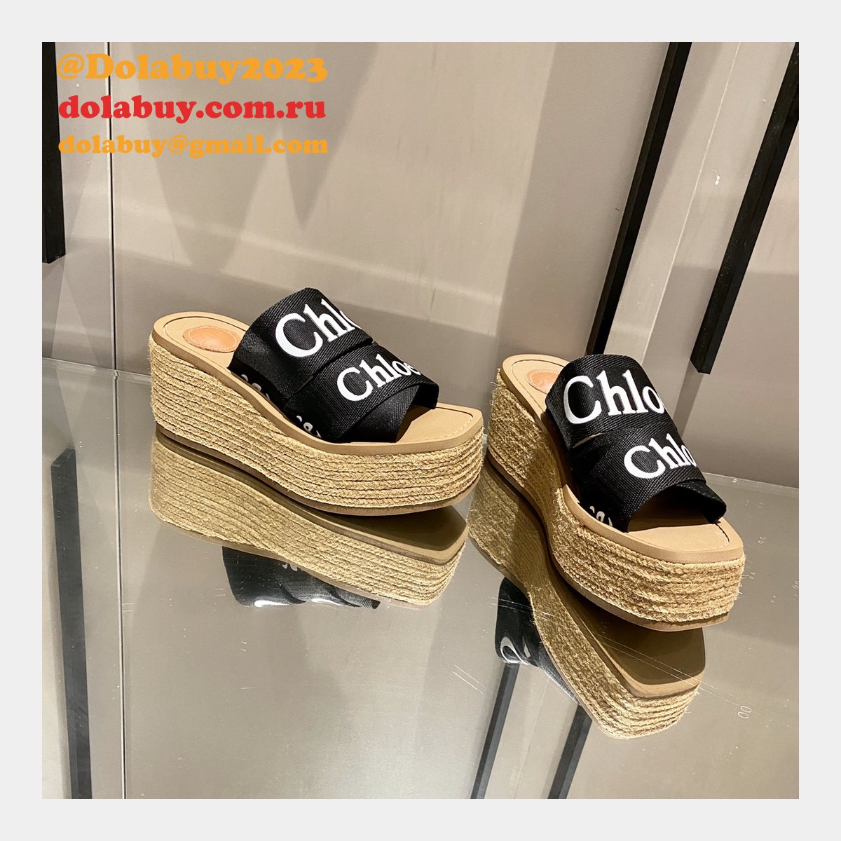 Chloé Replica Shoes Roman Slippers Designer Footwear