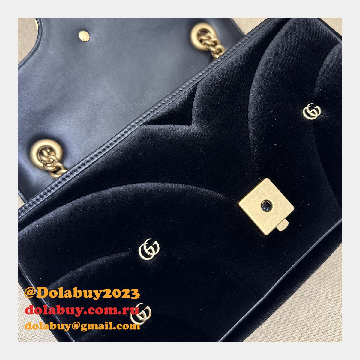 black velvet 443497 G*u*i gg marmont matelassé shilder replica bag