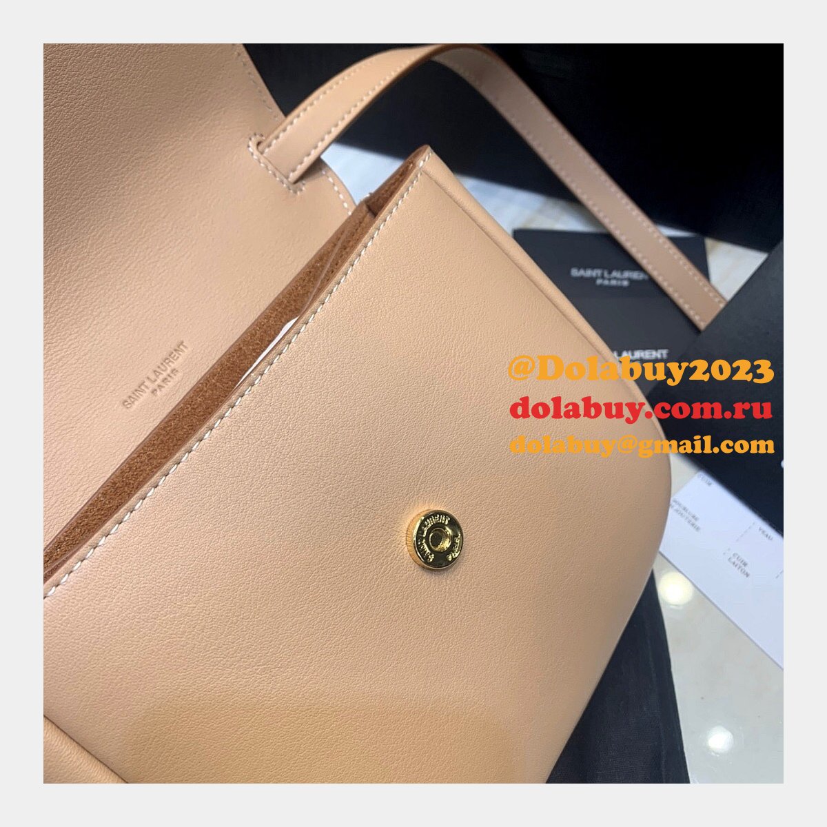 YSL Luxury Kaia small satchel 619740 smooth leather