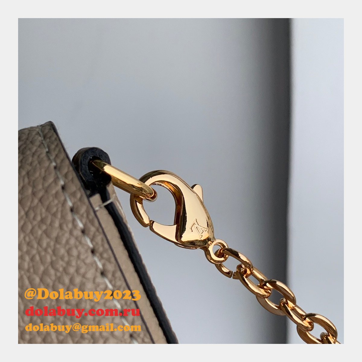 Louis Vuitton Félicie Pochette Monogram Empreinte Leather M69977 Cream Black