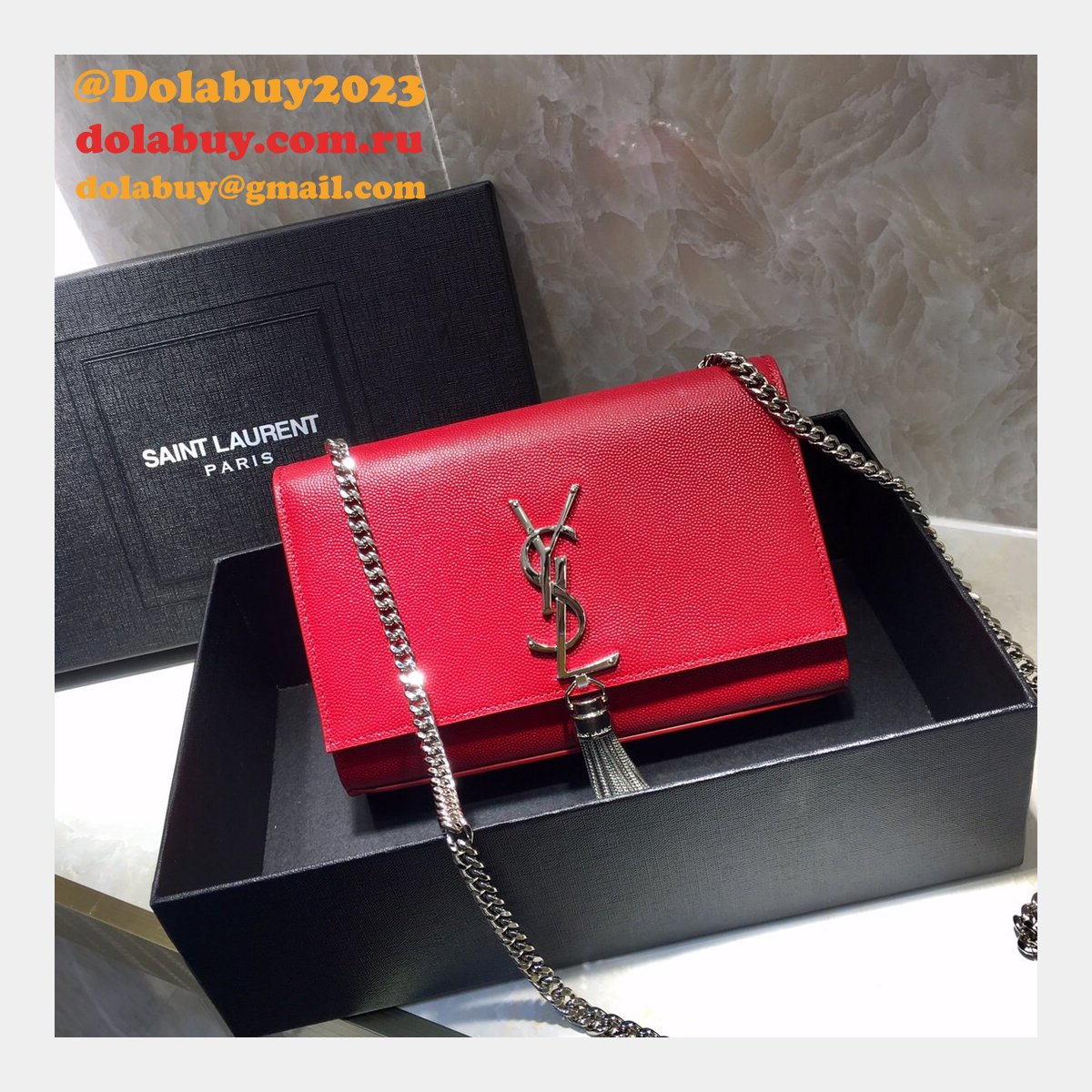 Saint Laurent 20CM Vicky Quilted Shoulder Bag