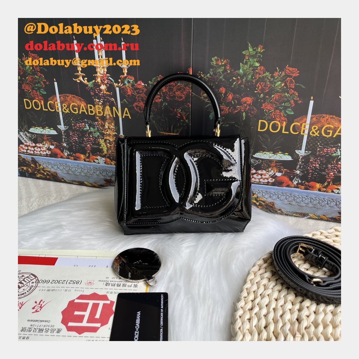 Buy Best 1:1 Replicas Dolce & Gabbana DG Logo 9112 Hand Bag