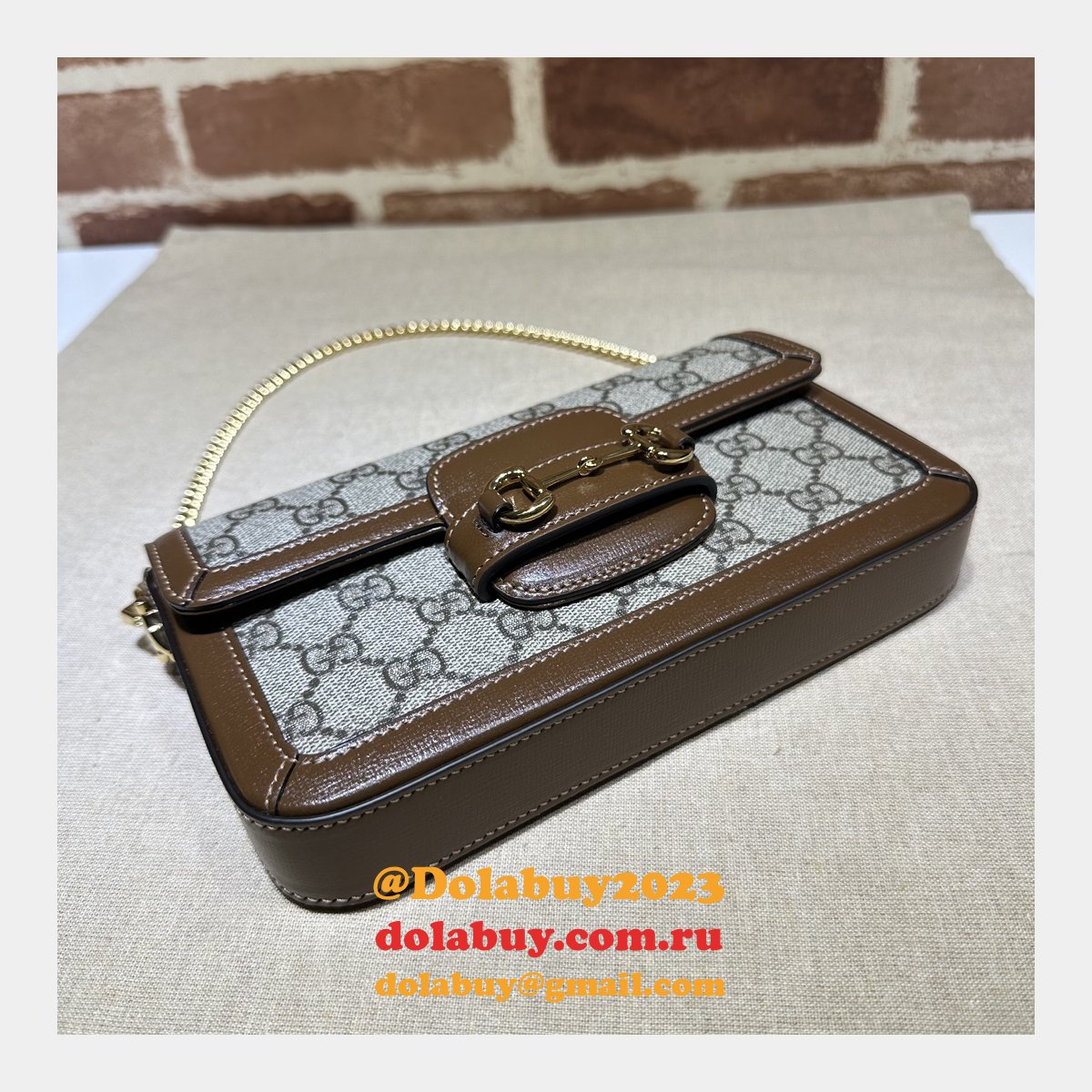 horsebit 1955 top quality G*u*i aaa+ 752002 replica bag