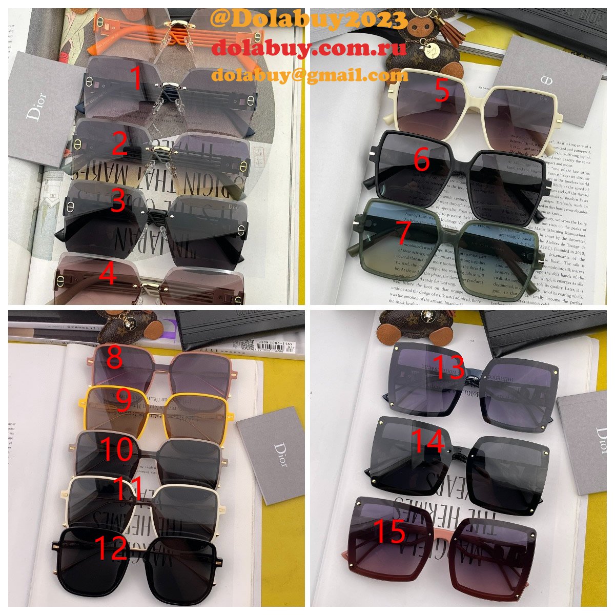 Designer High Quality Dior D6296/CD1106/CD8880/D288 Rplica Sunglass