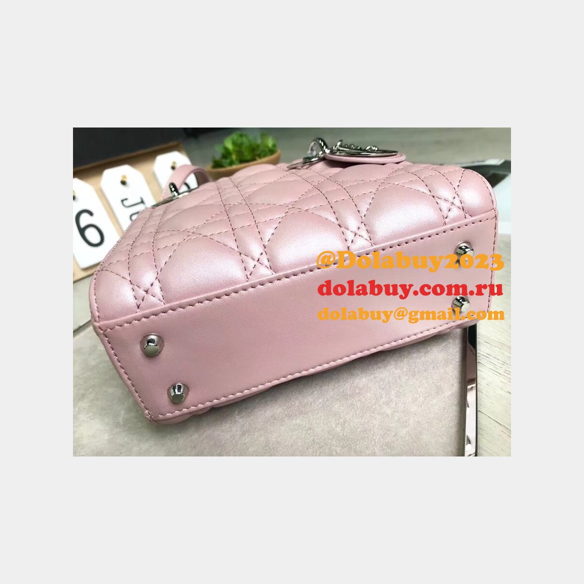 AAA+ Christian Lady Dior Handbags Online Purchase MINI 17CM