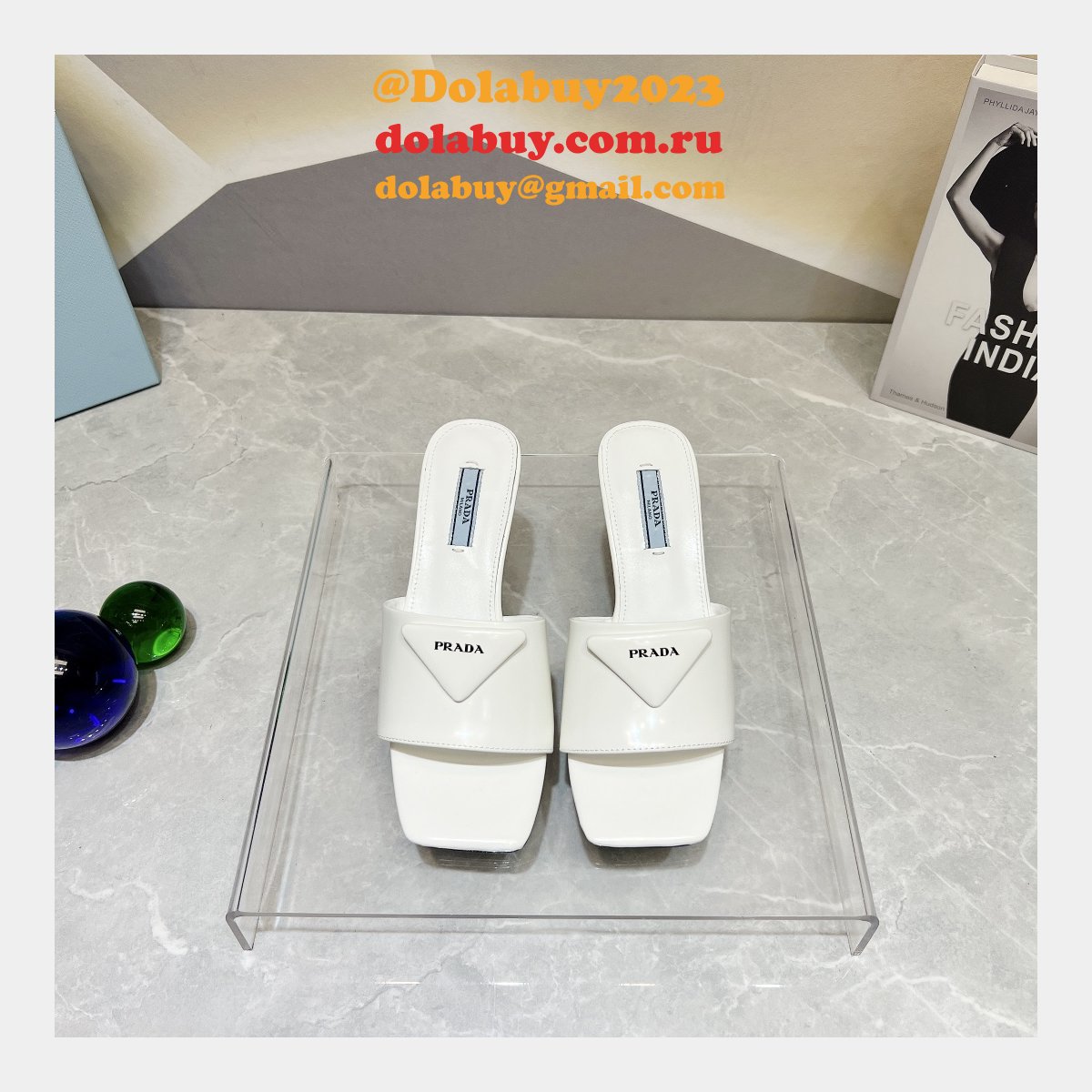 Top Quality Duplicate REPLICA PRADA LEATHER SLIPPERS