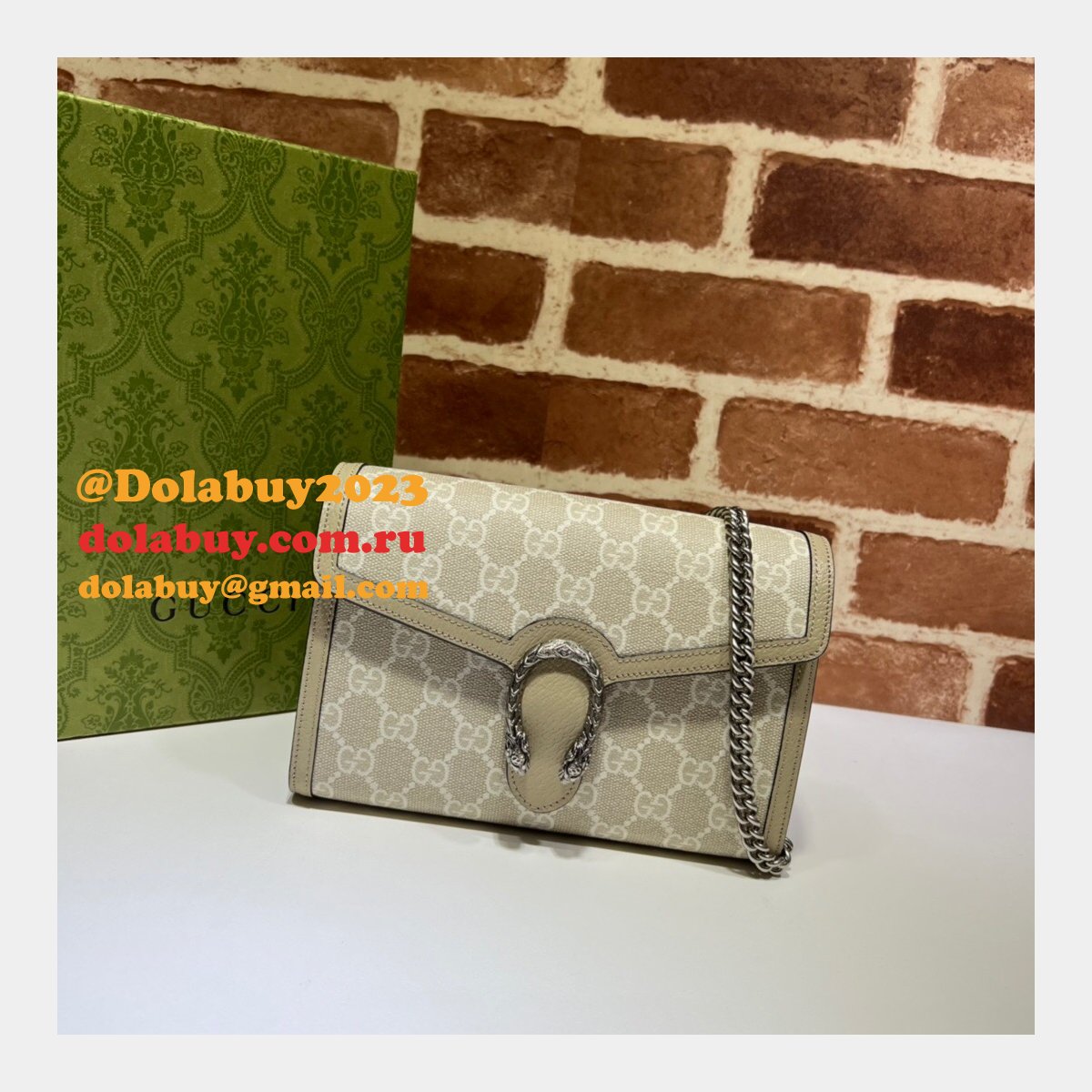Gucci Fashion 401231 Leather Dionysus Replica Chain Bag