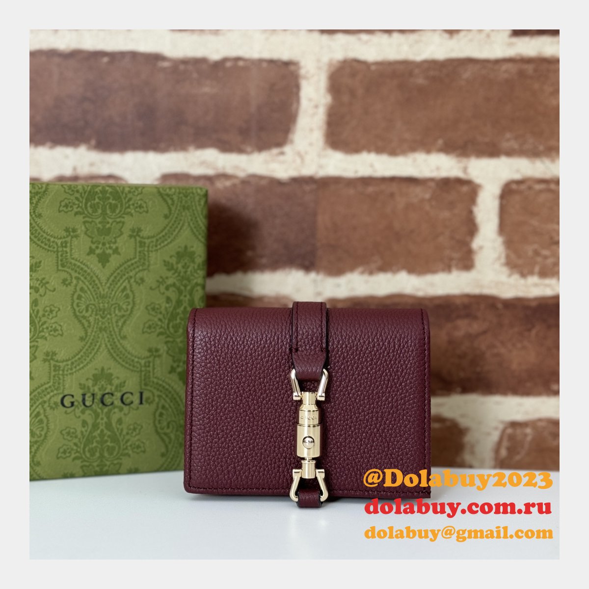 perfect G*u*i knockoff jackie 1961 card case wallet 645536