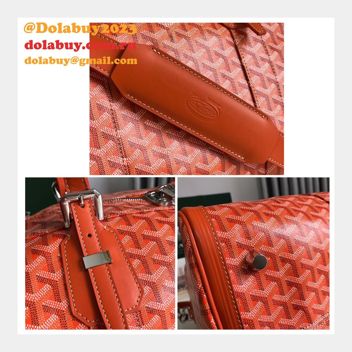 Replica Goyard Croisiere 50 Inspired Goyardine 0201515 Designer Bag