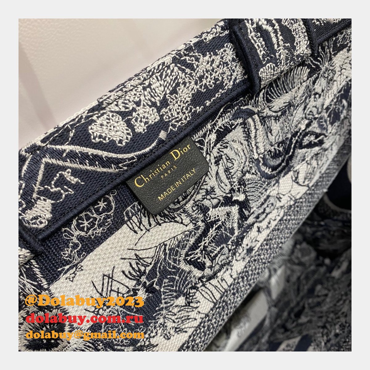 High Quality Dior Book Tote Replica CD Book Tote Bag