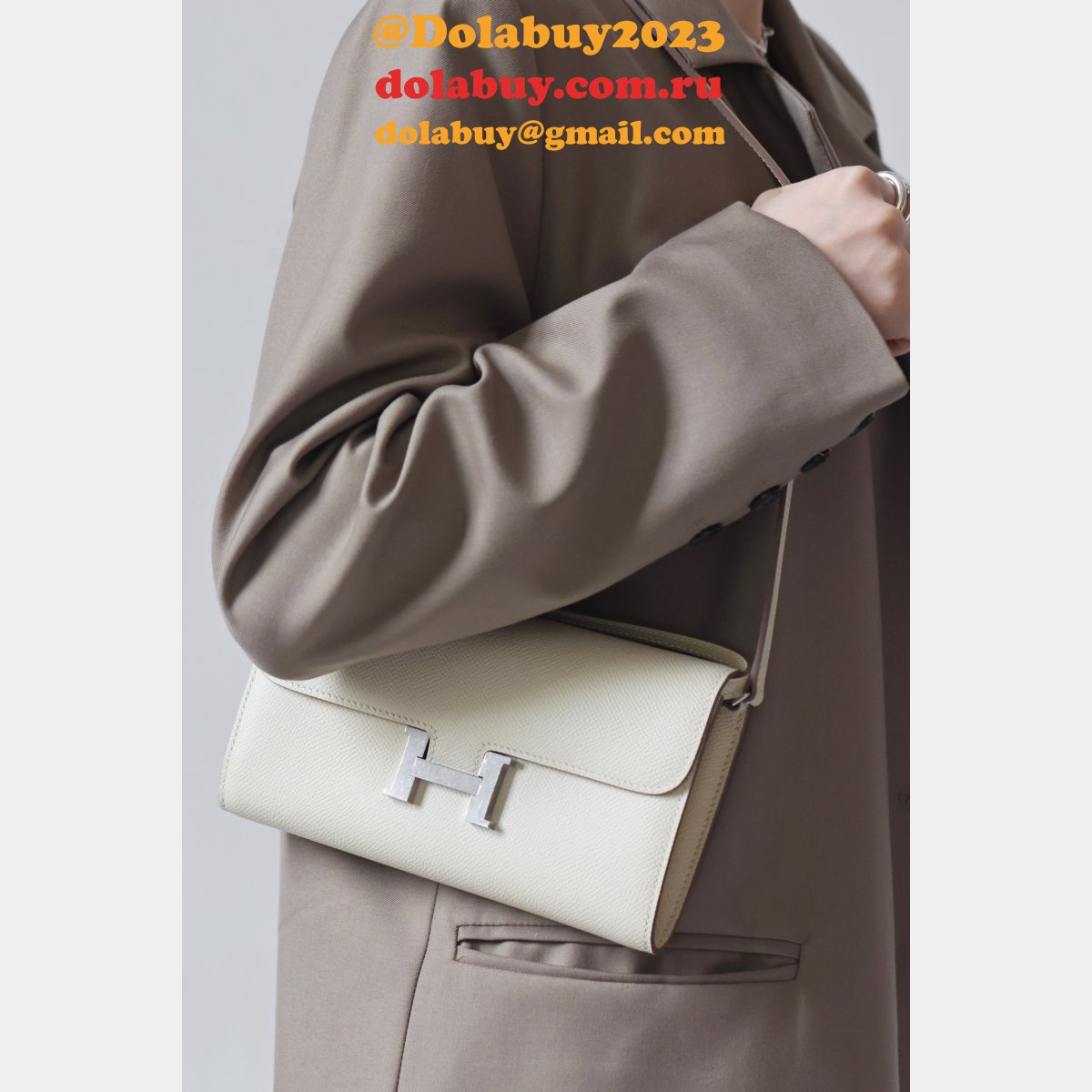 7 Star hermes constance to go clutch bag