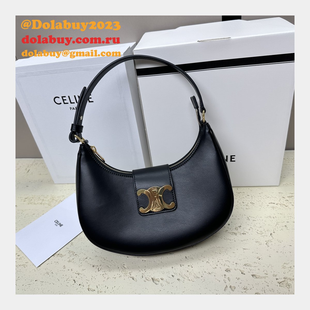 Best High Inspired 114492 Ava Triomphe Soft Quality Celine Replica Bag