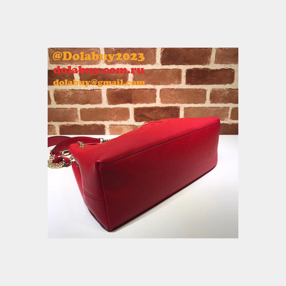 7 star G*u*i replica soho leather shoulder 308982 bag