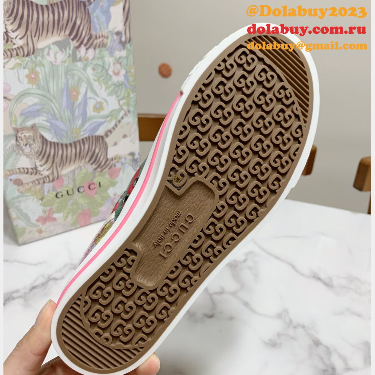 replica G*u*i canvas shoes 1977 series women/men quality for sale