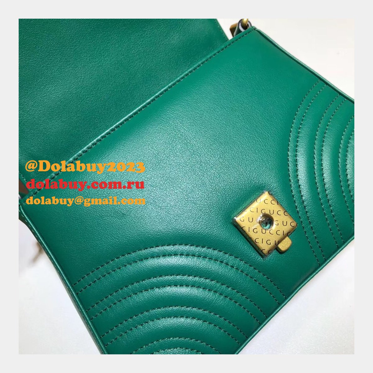 cheap 547260 G*u*i chevron leather gg marmont mini top handle