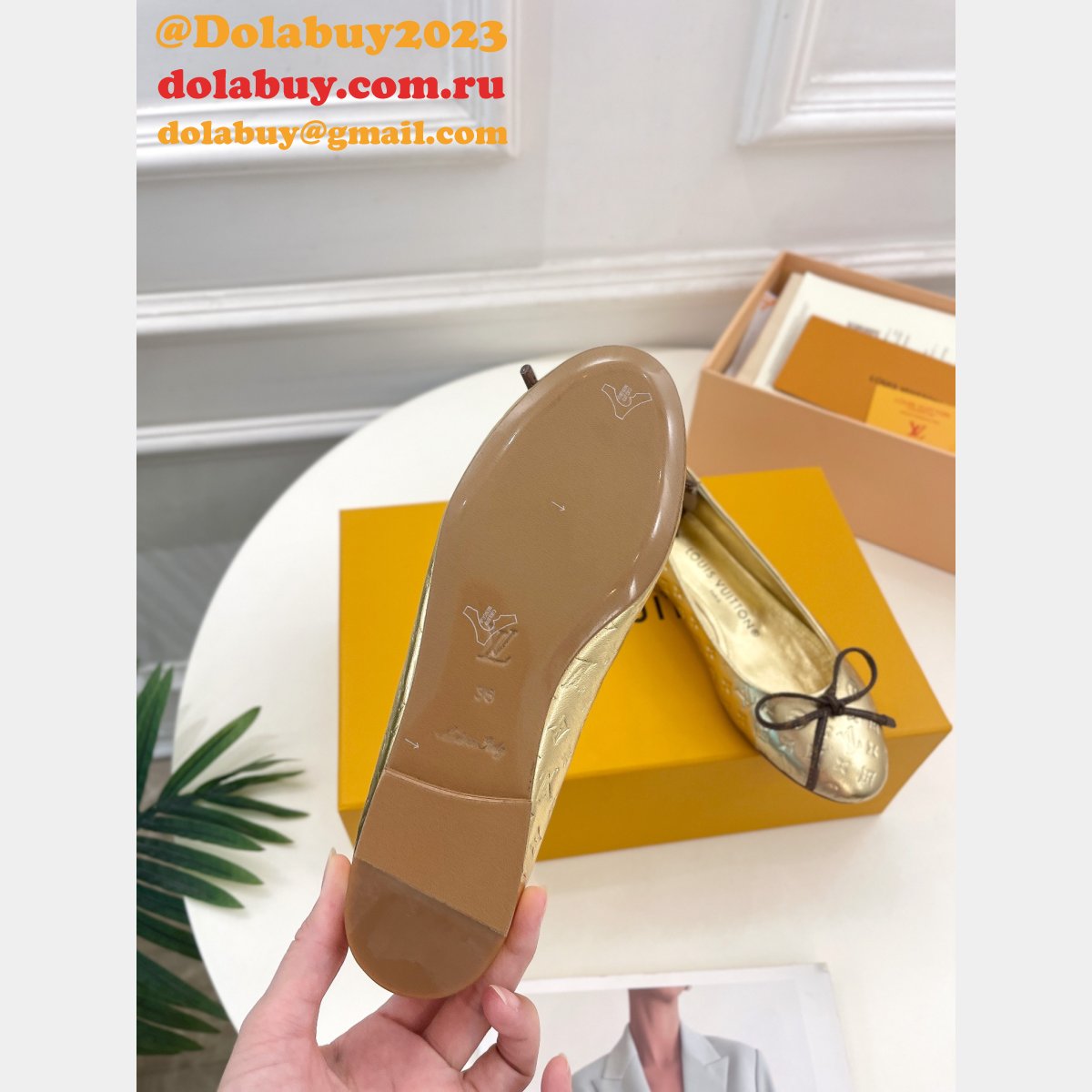 Top Quality LOUIS VUITTON Nina Flat Ballerina
