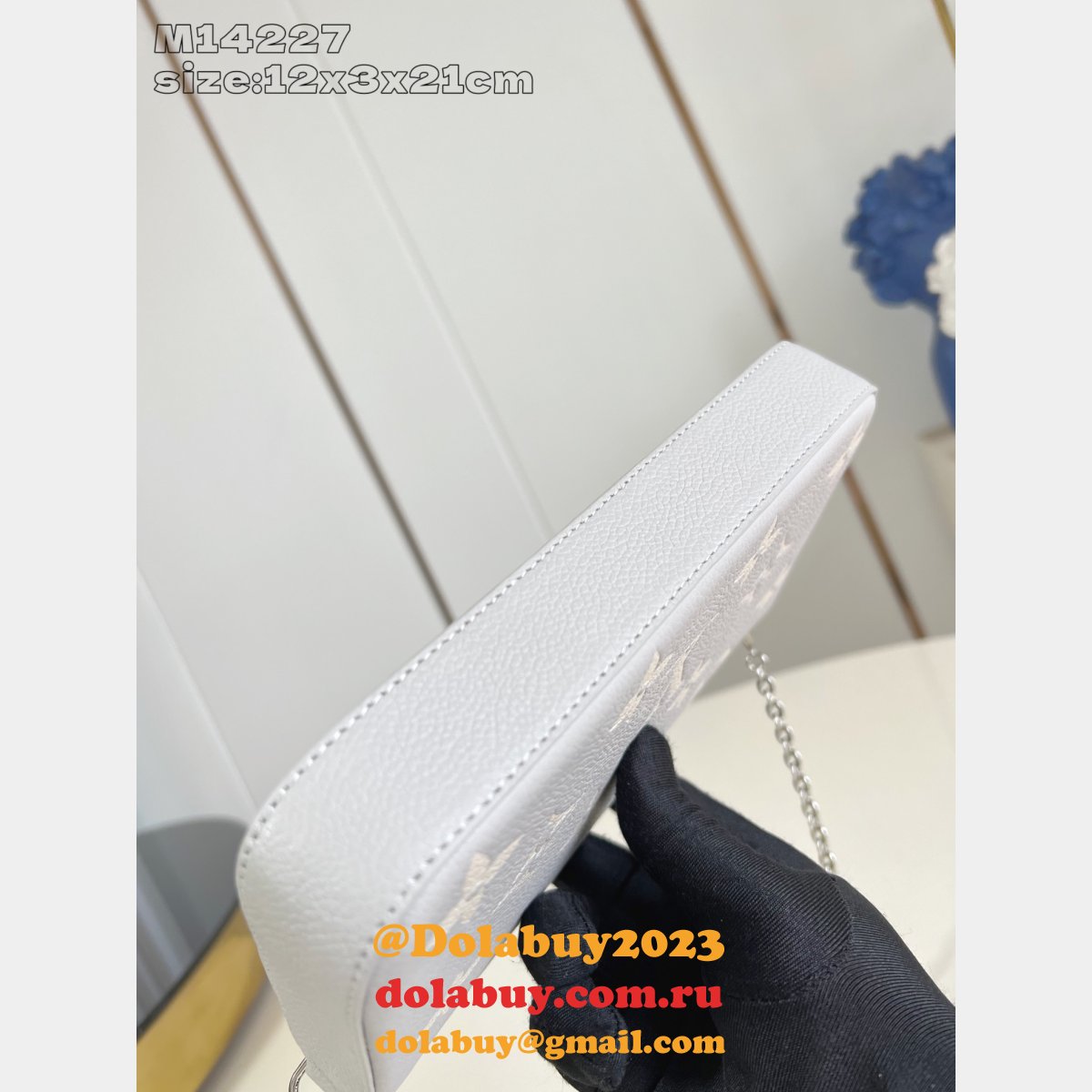 Louis Vuitton M14227 Félicie Pochette Monogram Empreinte Leather 1:1 Mirror Bag