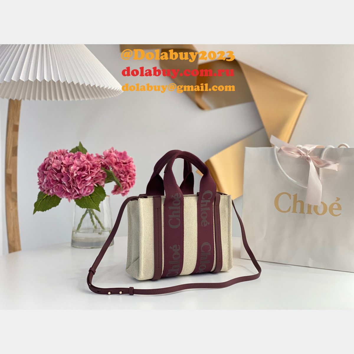 Best Quality Replica Chloe 1:1 Tote Woody dolabuy Bag  26CM
