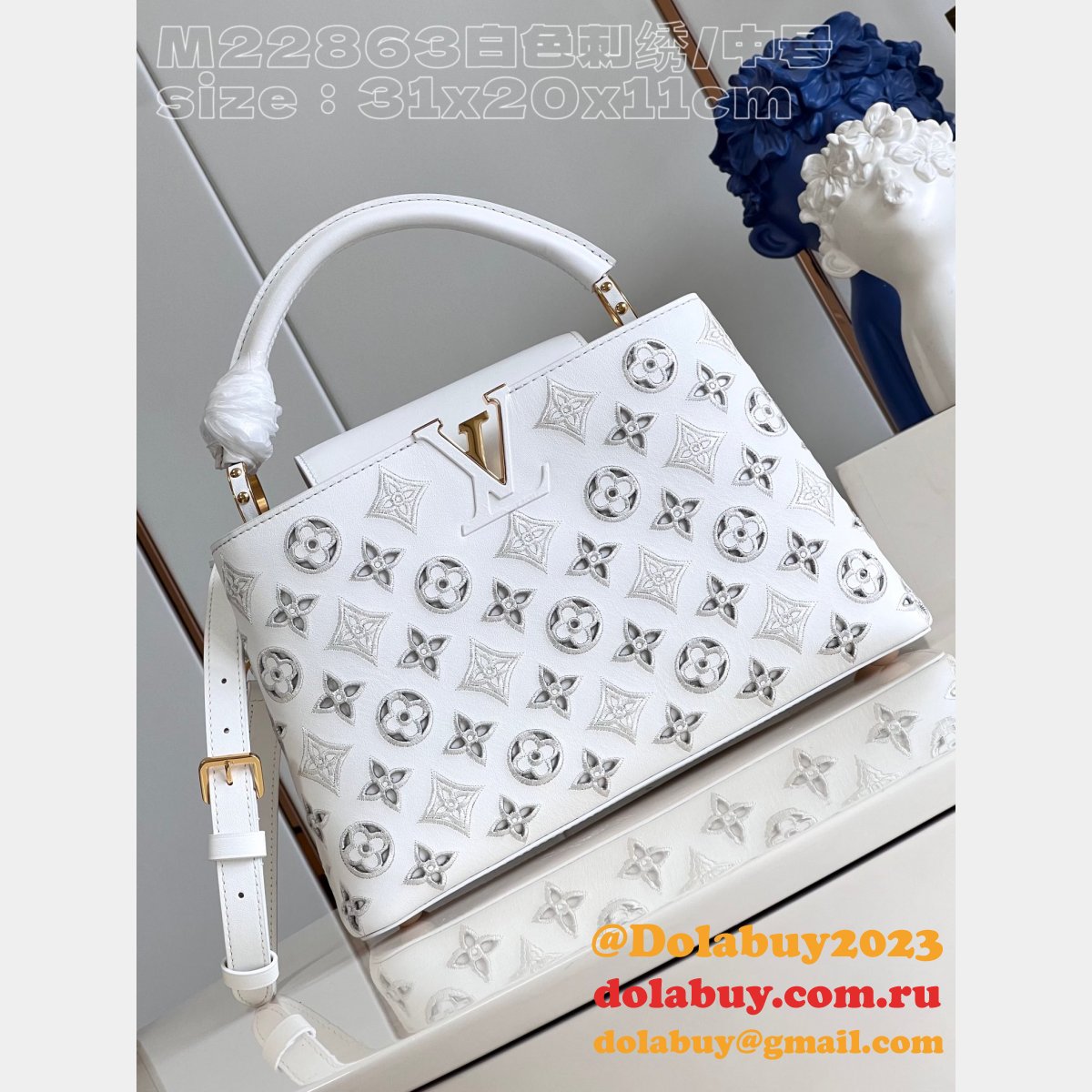 Fashion M22863 Capucines Replicas Louis Vuitton High Quality Bag
