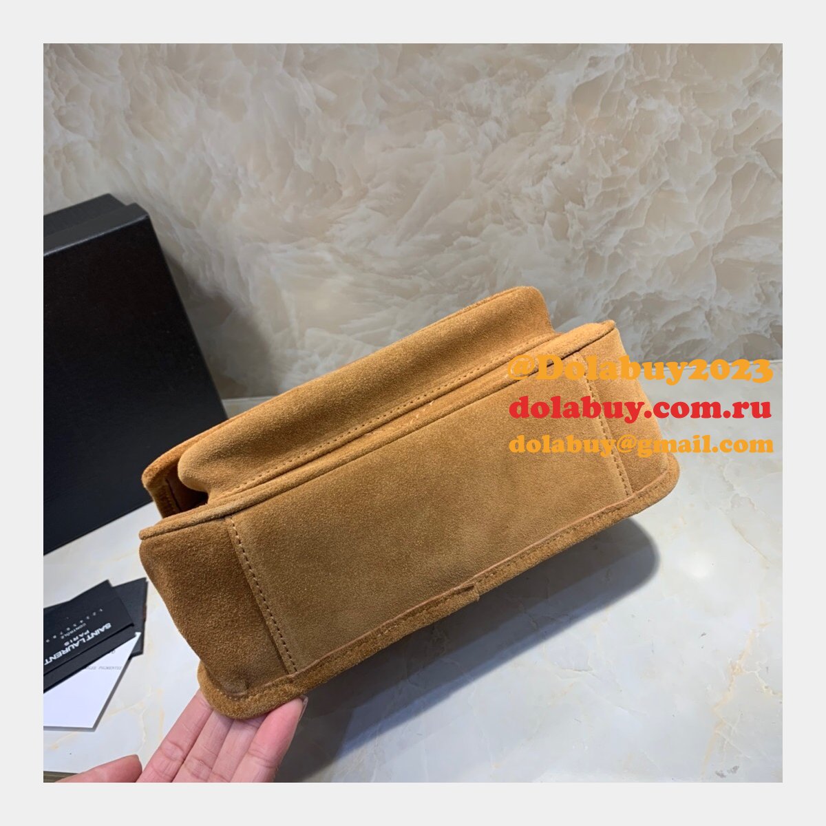 Ysl Saint Laurent niki mini Top Quality 22cm Brown Bag