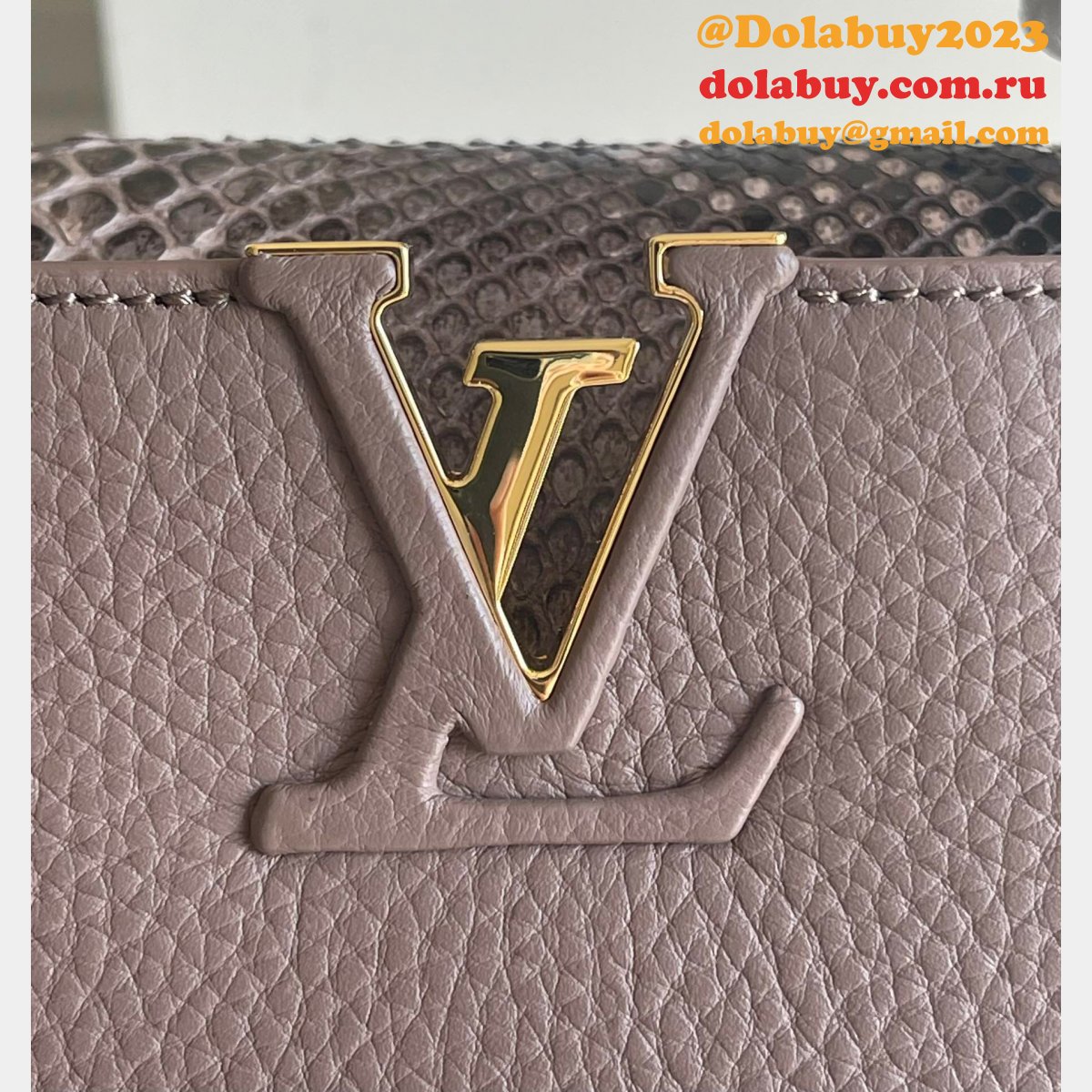 Where To Buy Fake Louis Vuitton Capucines M80007/M80421/M80041 Taurillon Bag