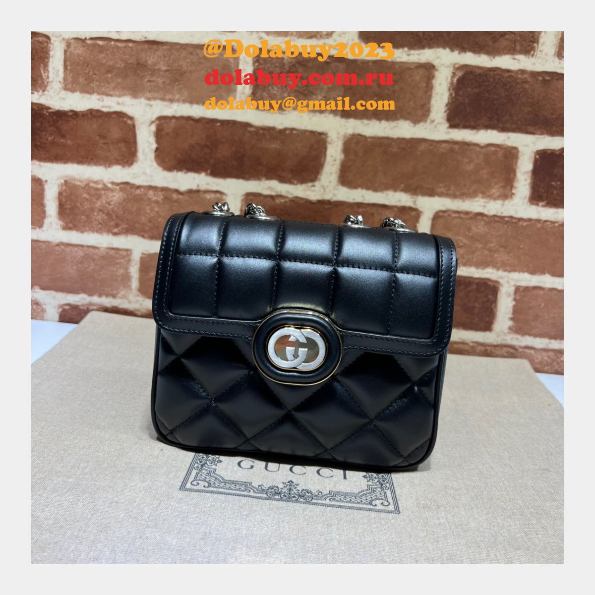 G*u*i deco perfect shoulder 741457 luxury fake bag