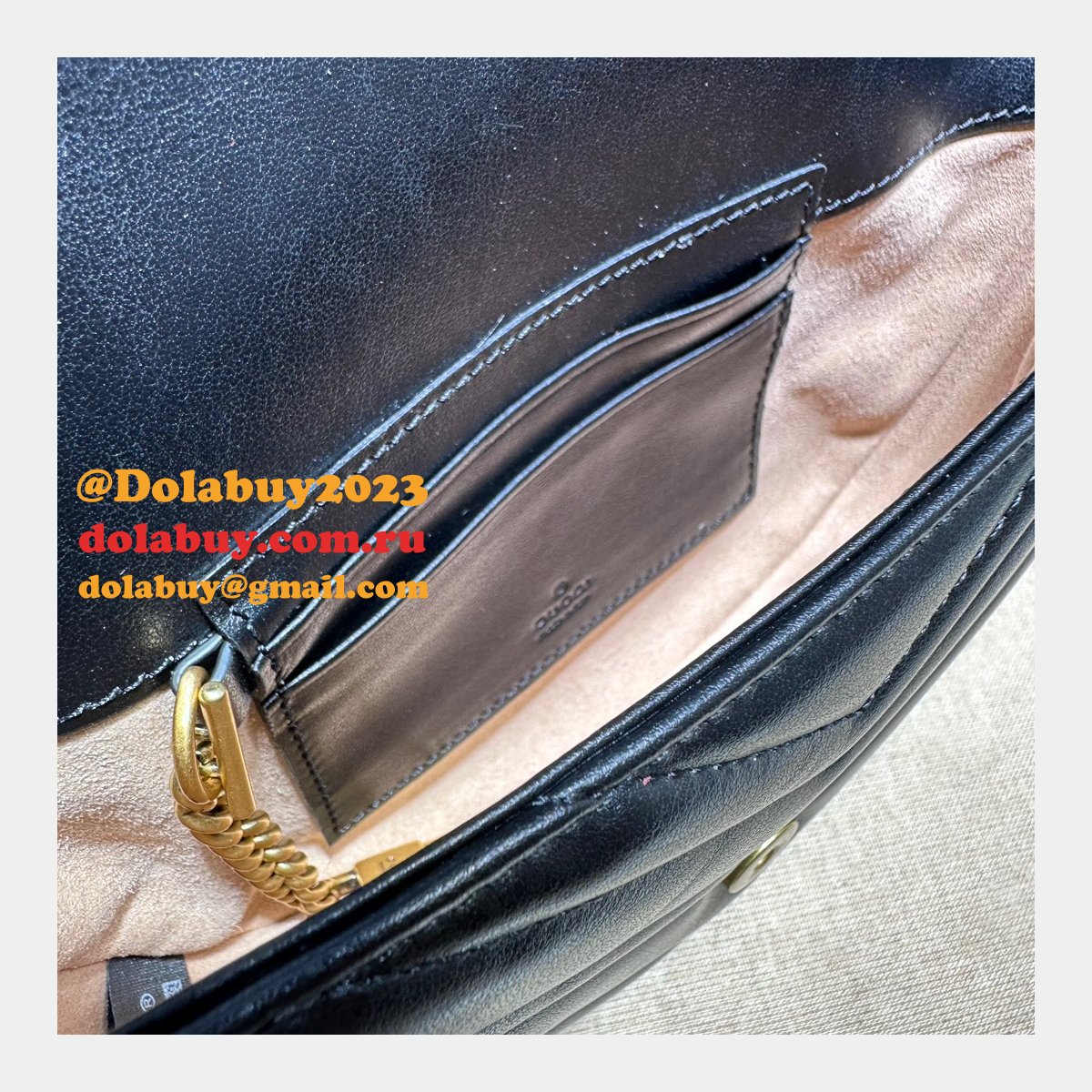 offers 1:1 replica G*u*i gg marmont 746431 matelassé chain bag