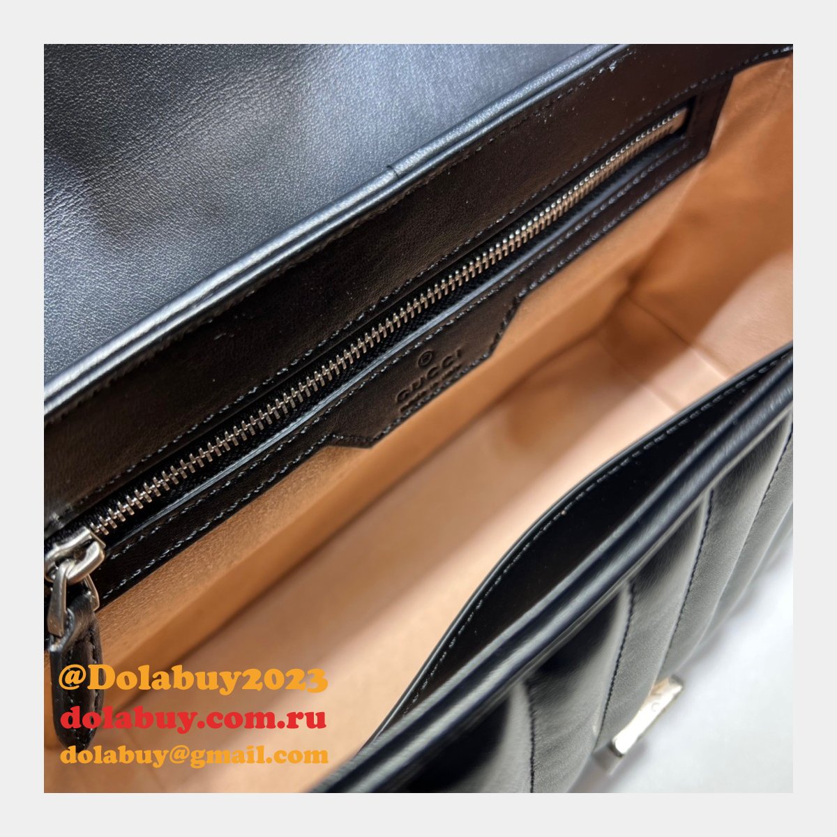 designer replica G*u*i replicas gg marmont small top handle 498110 bag