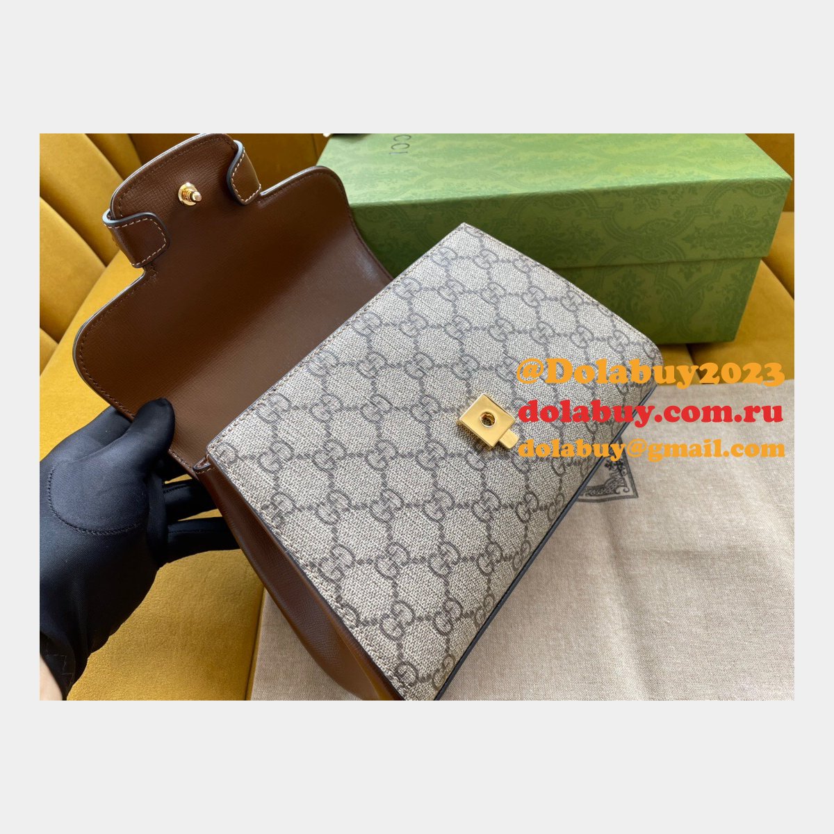 fake G*u*i horsebit 1955 top handle hot on sale 703848 bag