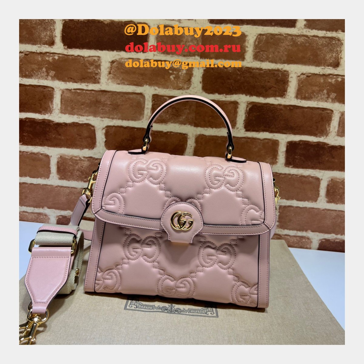 G*u*i fashion copy 736877 matelasse gg top handle bag