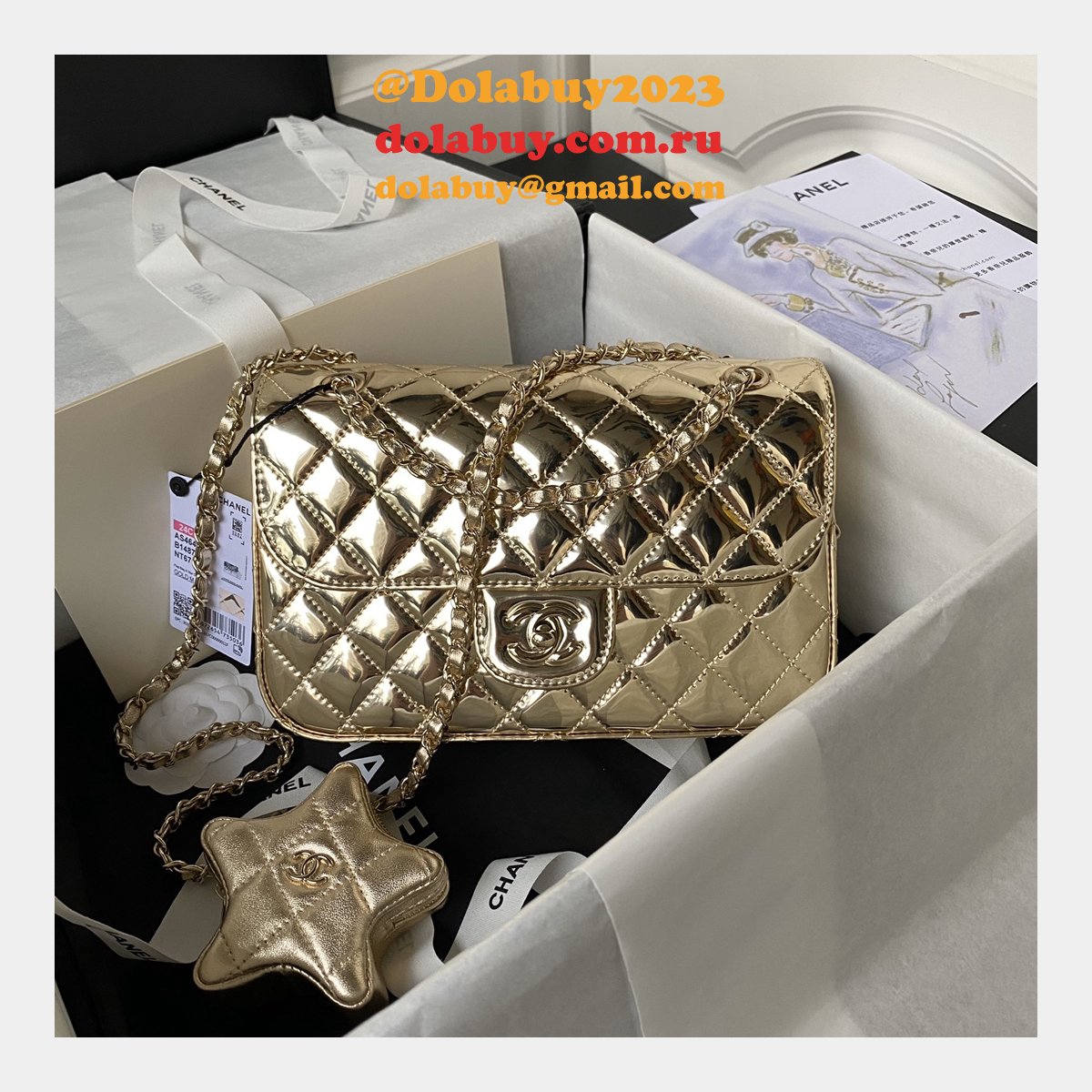 Designer Star Coin Purse AS4648/AS4647/AS4646 Flap Replica Bag