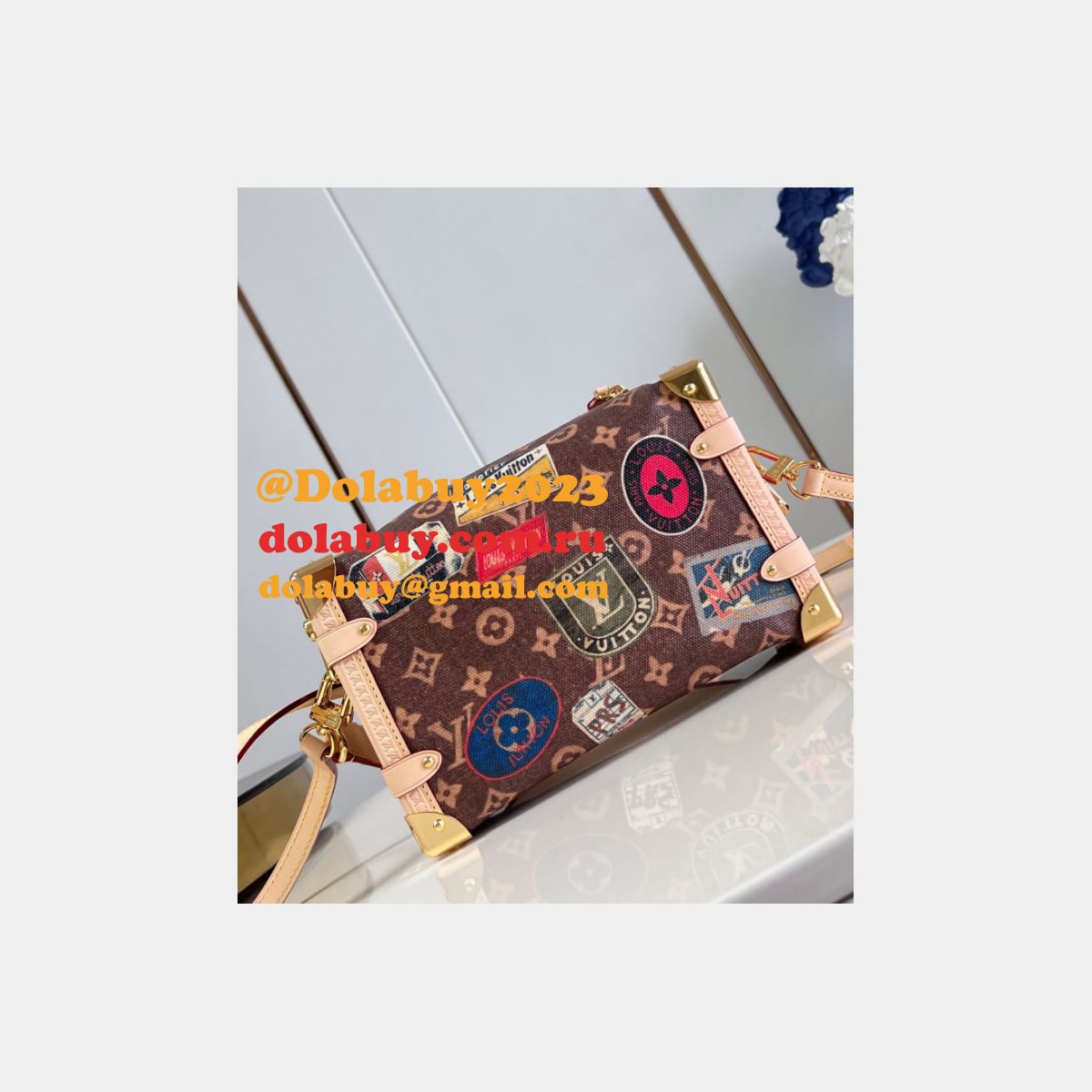Side Trunk MM Knockoff Monogram Canvas M47085 Louis Vuitton Bag