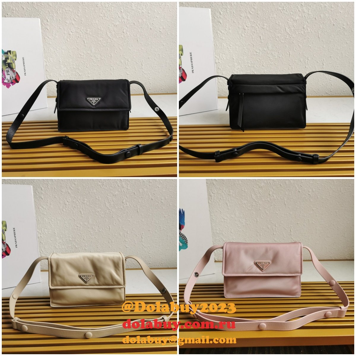 Prada Replica Padded Re-nylon 1BD313 Shoulder 1:1 Mirror Bag