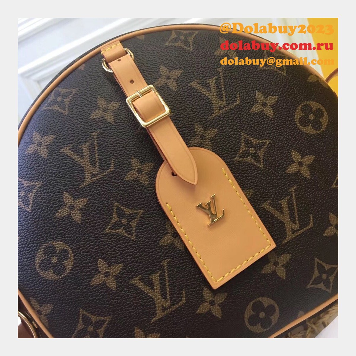 Designer Louis Vuitton Boite Chapeau Souple MM Monogram M52294 Brown