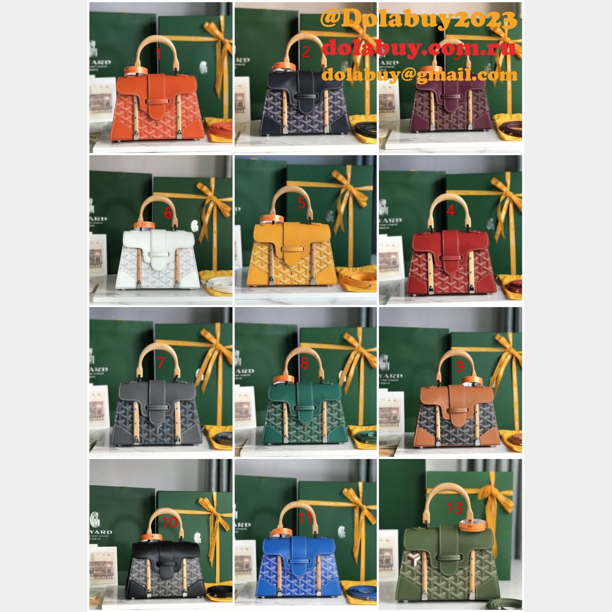 Goyard Best Quality Fake Saïgon 020192 Replica Bags Store