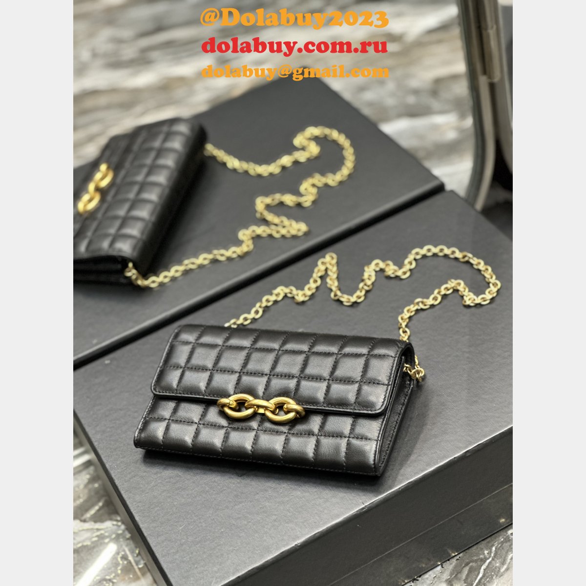 Le Maillon Chain YSL Wholesale Replica 738109 7 Star Shoulder Bag