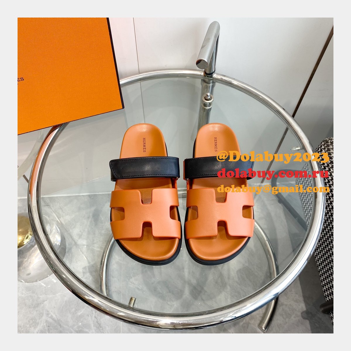 Luxury hermes men Chypre sandal Fashion