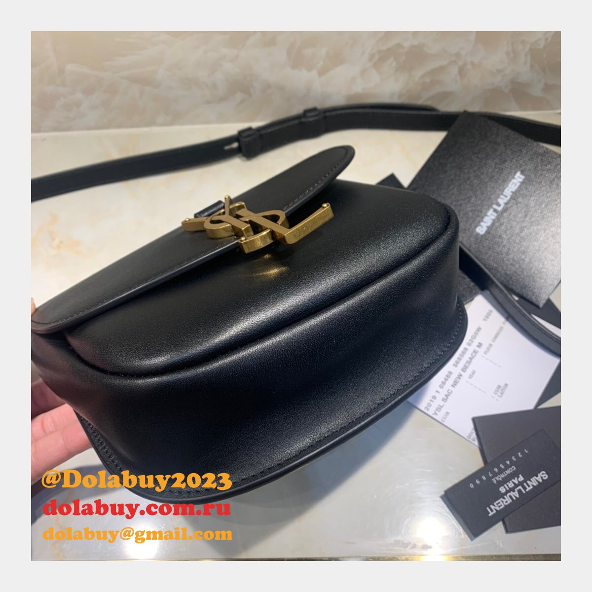 YSL Luxury Kaia small satchel 619740 smooth leather