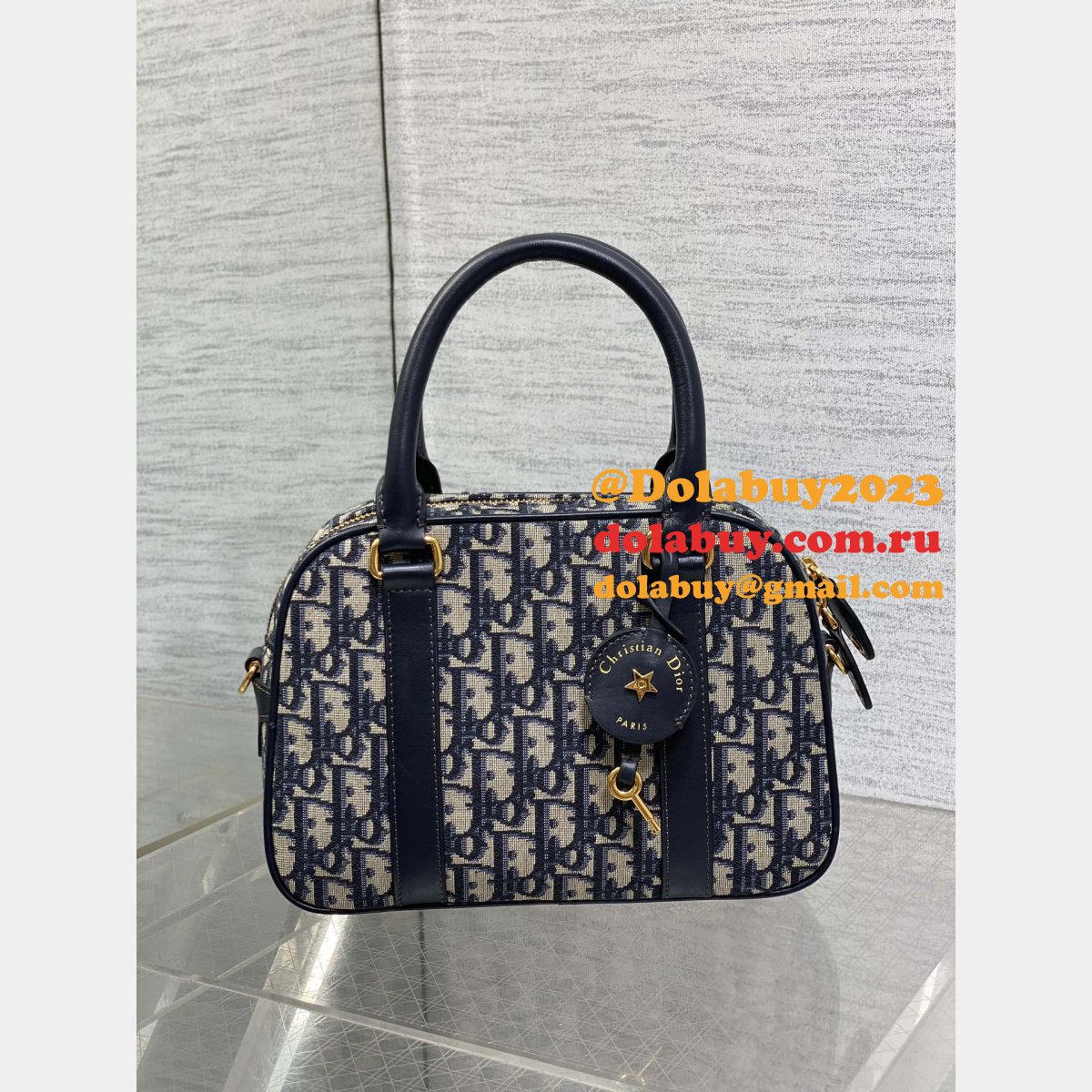 Top Quality Dior D-VIbe Bowling Bag Medium/Large